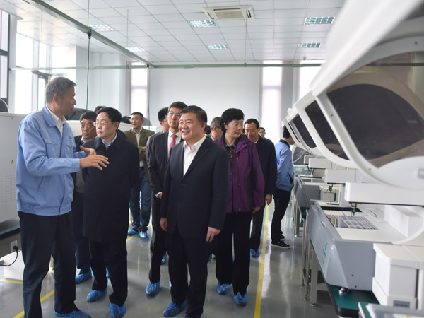 Vice Chairman of NPC Standing Committee, Chairman of Chinese Peasants and Workers Democratic Party Zhu Chen and other national leadersvisit and investigation Suzhou Hybiome Biomedical Engineering Co.,